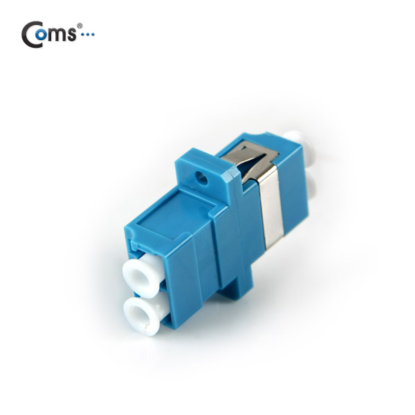 Coms 광패치코드 커플러, Flange타입, LC F/F, Duplex, Blue