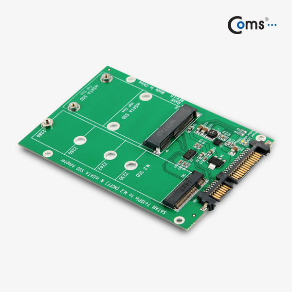 Coms SATA 컨버터(mSATA to SATA), PCB형/케이스별도, 2.5형