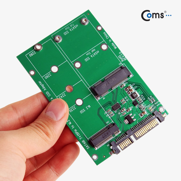 Coms SATA 컨버터(mSATA to SATA), PCB형/케이스별도, 2.5형
