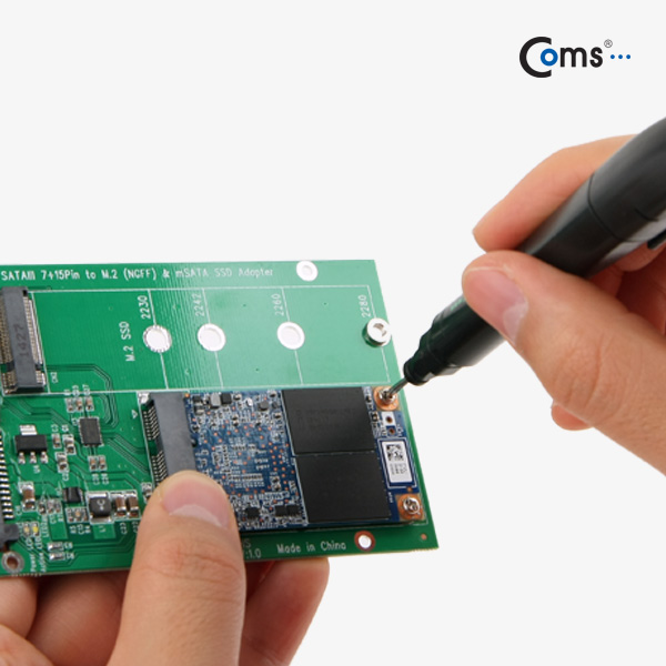 Coms SATA 컨버터(mSATA to SATA), PCB형/케이스별도, 2.5형