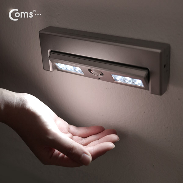 Coms 램프(센서등 감지형) 6LED / 180도 회전/각도조절