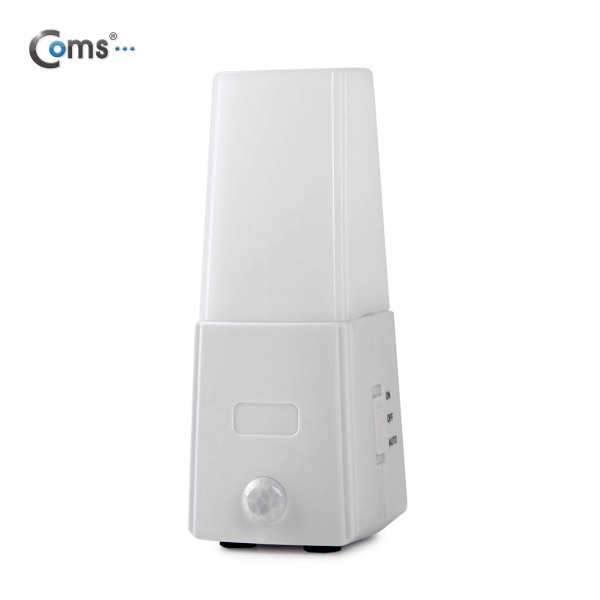 Coms 램프(센서등 감지형) 3LED 스탠드 타입, 수동/자동 점등 선택스위치(AAAx3)