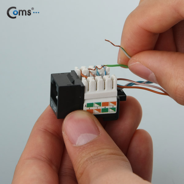 Coms Intellinet(키스톤잭/210720) Cat6, 검정