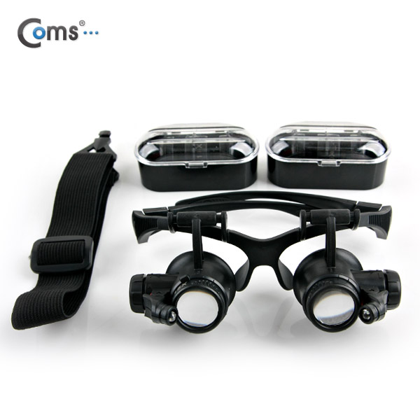 Coms 현미경(안경거치형),양눈형(10/15/20/25x),정밀작업용(시계/보석)