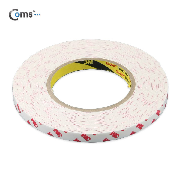 Coms 3M 양면테이프(폭 : 10mm, 길이 : 10m, 두께 : 1.2mm)