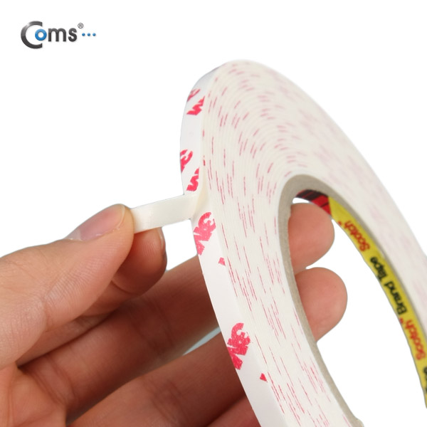 Coms 3M 양면테이프(폭 : 5mm, 길이 : 10m, 두께 : 1.2mm)