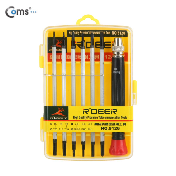 Coms 공구-드라이버세트 (7 in 1),양날