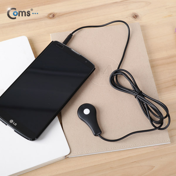 Coms 카메라 촬영 리모콘 (유선/Black)