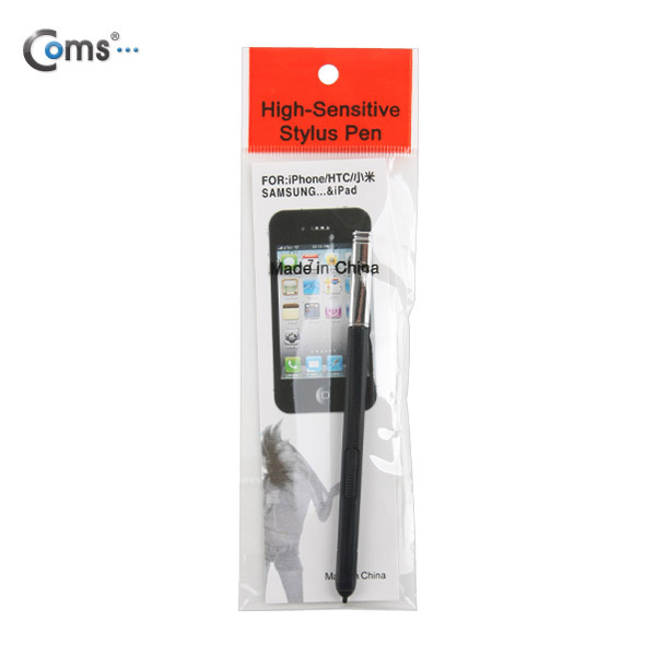 Coms 터치펜 (갤노트4용/볼펜형) Black
