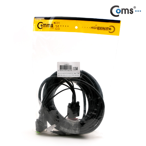 Coms 모니터 RGB 오디오 통합 케이블 10m, RGB + ST/2RCA