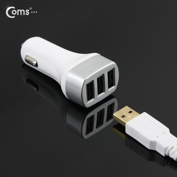 Coms USB 3P 전원(DC 시가잭/3.4A ) Gray