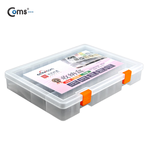 Coms 다용도 PVC 수납함, 내부 36분배 (250 * 180 * 50mm)
