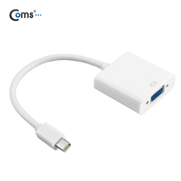 Coms 디스플레이 포트(Mini) 컨버터 VGA, White