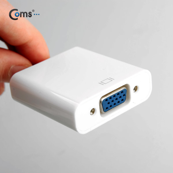 Coms 디스플레이 포트(Mini) 컨버터 VGA, White