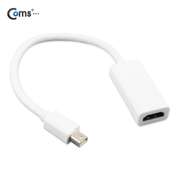 Coms 디스플레이 포트(Mini) 컨버터 HDMI, White