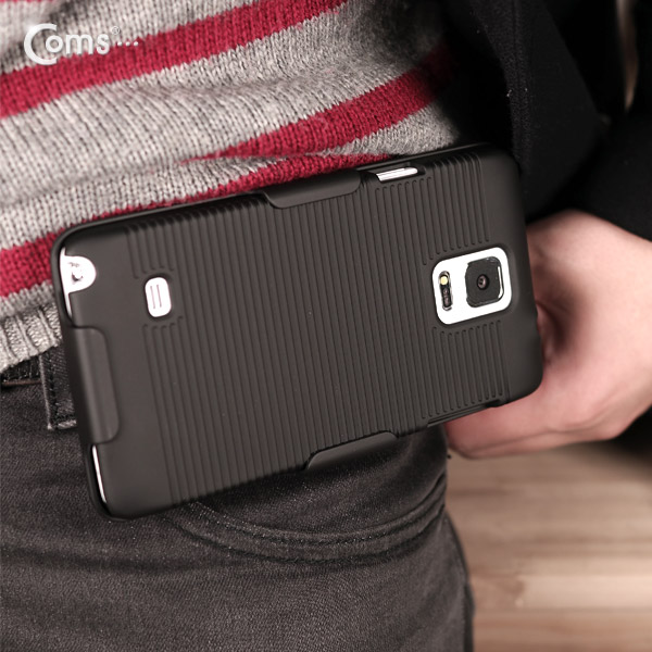 Coms 스마트폰 케이스(집게 거치형/보호케이스), Note4용