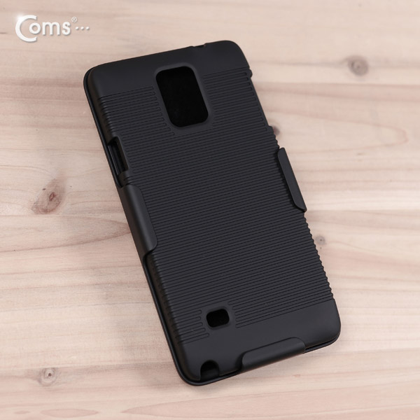 Coms 스마트폰 케이스(집게 거치형/보호케이스), Note4용