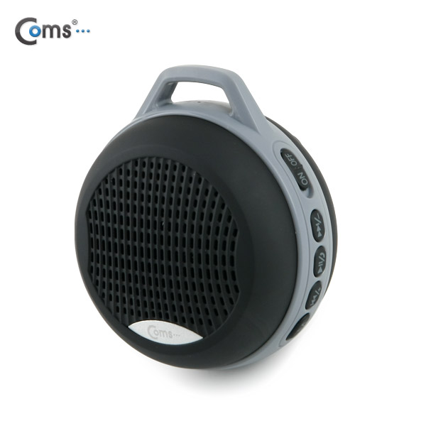 Coms 블루투스 3.0 스피커(FM라디오/바이브레이션 우퍼/블루투스리시버), Black