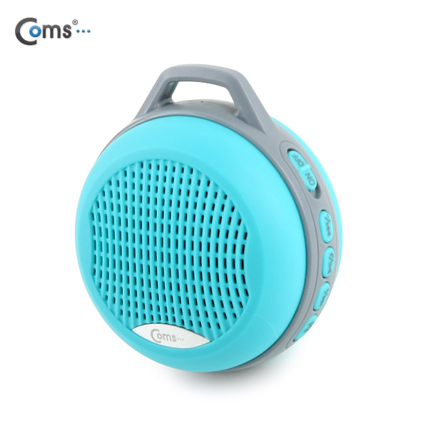 Coms 블루투스 3.0 스피커(FM라디오/바이브레이션 우퍼/블루투스리시버), Blue/ evn1