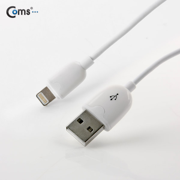 Coms 8핀 슬림형 케이블 1M, White