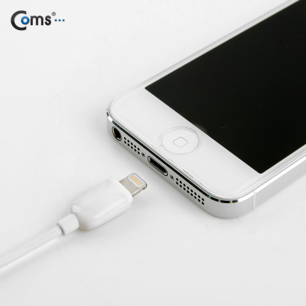 Coms 8핀 슬림형 케이블 1M, White