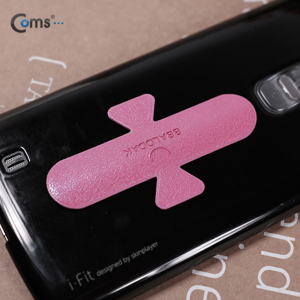 Coms BBALDDAK(빨딱) 원터치 국산 스마트폰 거치대 / 핑크