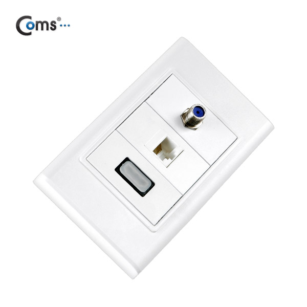 Coms HDMI 월 플레이트 (HDMI/RF/UTP)
