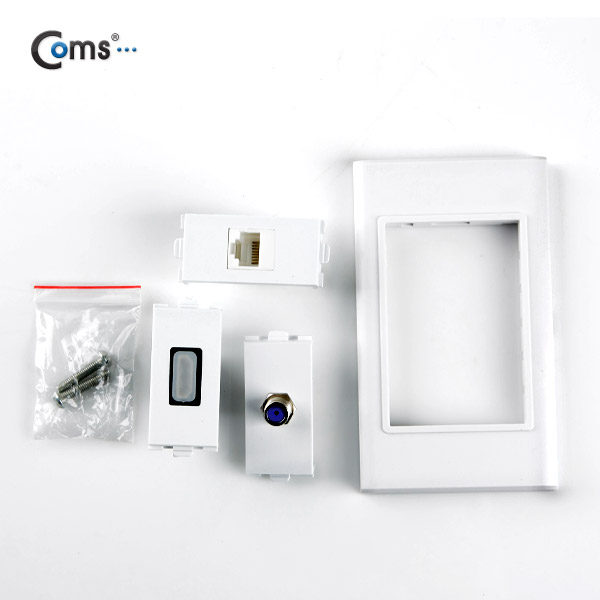 Coms HDMI 월 플레이트 (HDMI/RF/UTP)