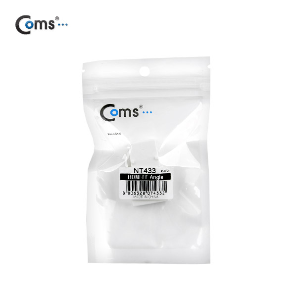 Coms HDMI 월 플레이트용 (연결 F/F, 꺾임(꺽임)/키스톤잭) 흰색