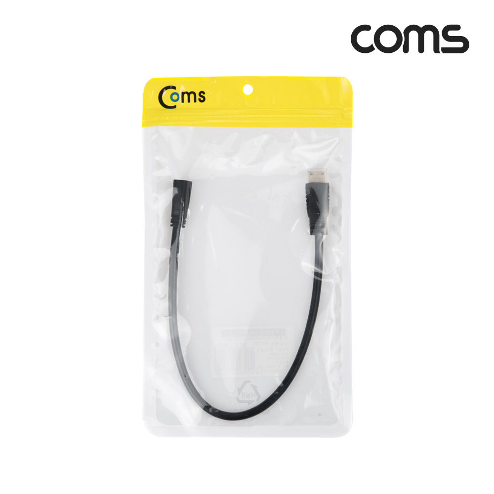 Coms HDMI 연장 젠더(mini HDMI M/Micro HDMI F) 30cm 케이블