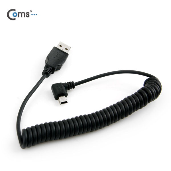 Coms USB 케이블(Short/Mini 5P) 스프링 30cm