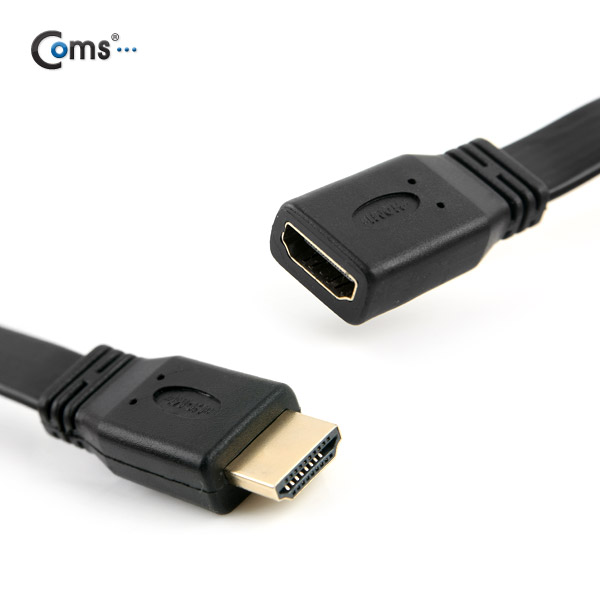 Coms HDMI 젠더(연결 M/F) FLAT 케이블 타입 30cm