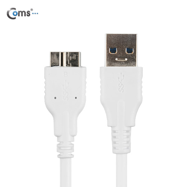 Coms USB 3.0/Micro USB(B) 10cm, White