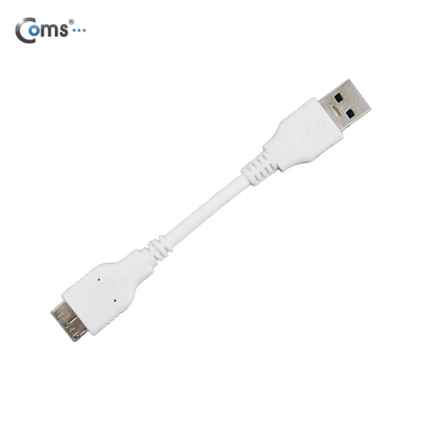 Coms USB 3.0/Micro USB(B) 10cm, White