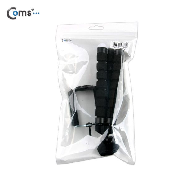 Coms 플렉시블 삼각대 (관절형 / 스마트폰가이드), 스폰지재질, (BLACK)