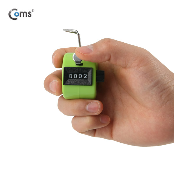 Coms 카운터기(수동 계수기) Hand Tally Counter, Green