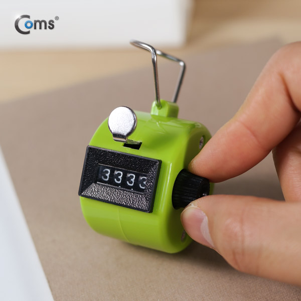 Coms 카운터기(수동 계수기) Hand Tally Counter, Green