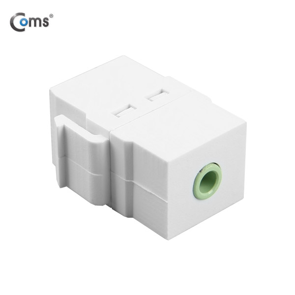 Coms 스테레오 젠더 (F/F, 일체형/키스톤잭/월플레이트) White/Stereo