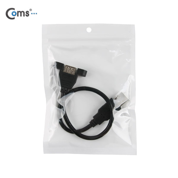 Coms USB 포트, 30cm/MF형/판넬형/브라켓 연결용, Black