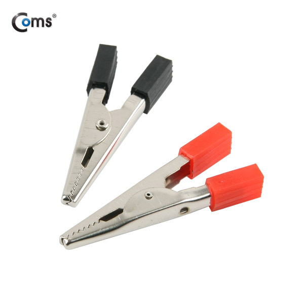 Coms 악어 클립(적색/흑색) 2개, 상하 대칭