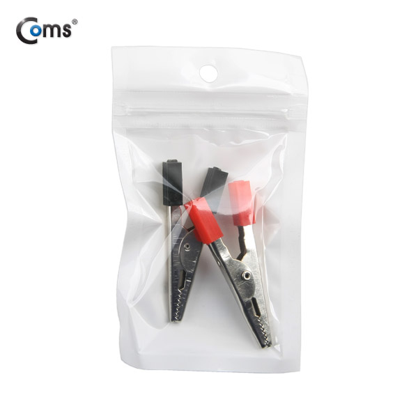 Coms 악어 클립(적색/흑색) 2개, 상하 대칭