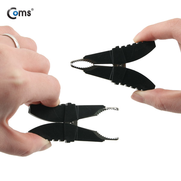 Coms 악어 클립(적색/흑색) 1세트(절연부트 포함)