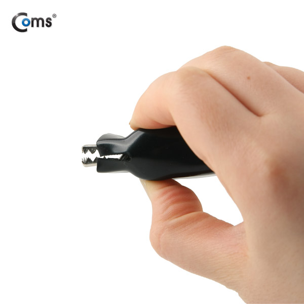 Coms 악어 클립(적색/흑색) 1세트(절연부트 포함), 역방향