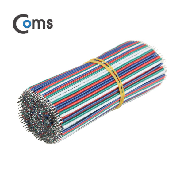 Coms 점퍼 케이블 묶음(100ea) 4 color 4선/10cm