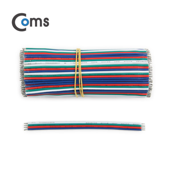 Coms 점퍼 케이블 묶음(100ea) 4 color 4선/10cm