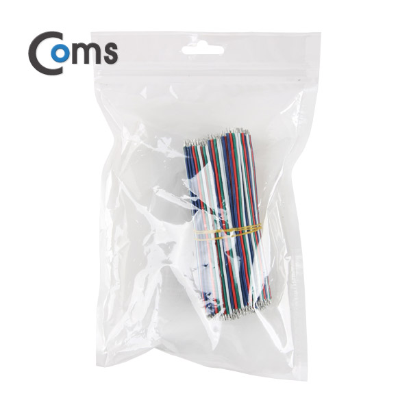Coms 점퍼 케이블 묶음(100ea) 4 color 4선/10cm