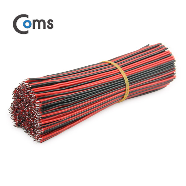 Coms 점퍼 케이블 묶음(200ea) Black-Red 2선/15cm
