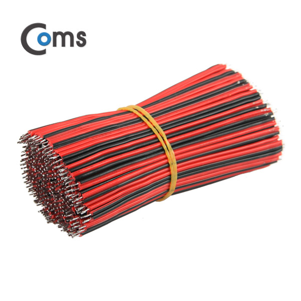 Coms 점퍼 케이블 묶음(200ea) Black-Red 2선/10cm