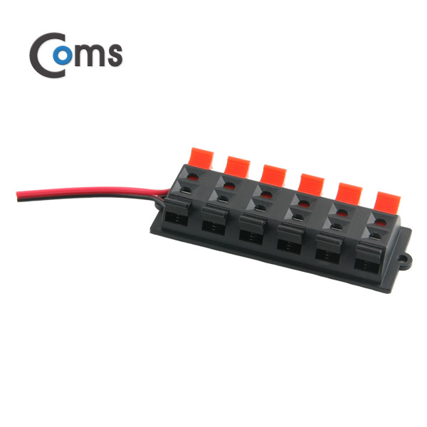 Coms 스피커 터미널 컨넥터/6Pair (Black-Red)