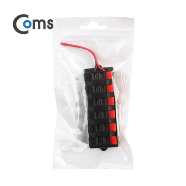 Coms 스피커 터미널 컨넥터/6Pair (Black-Red)